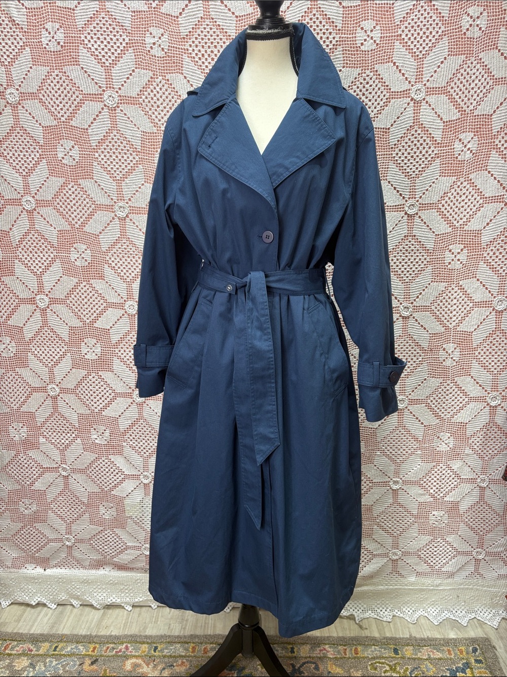 London Fog Navy Trench Coat